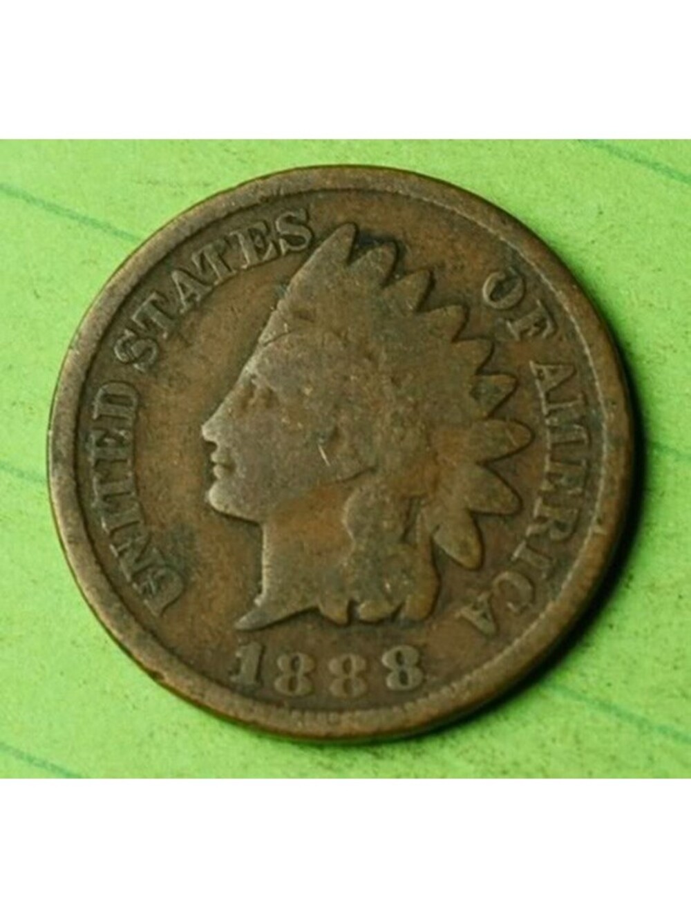 X316 1888 Indian Head Cent Penny 1c - Check Out Our eBay Store - old coin money